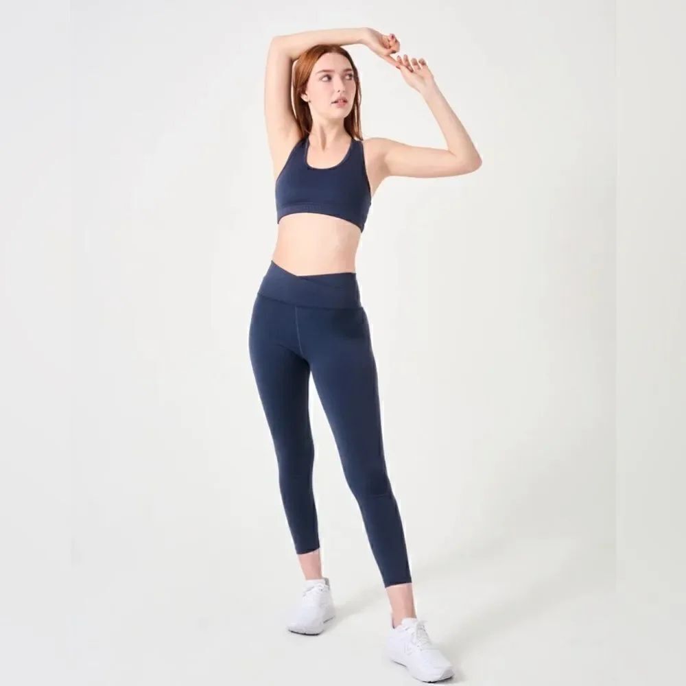 THE SCULPT SOCIETY High Waist Sculpt Legging- Navy size small